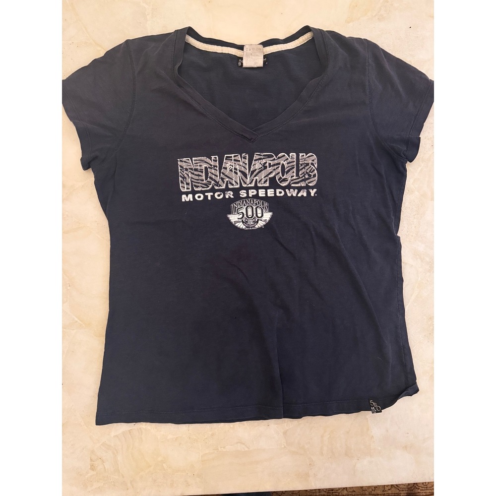 5th & Ocean Indianapolis Motor Speedway 500 100th Anniversary V-Neck T-Shirt XL